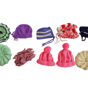 🧢 Hand-Knitted Baby Hats (0–3 Months)