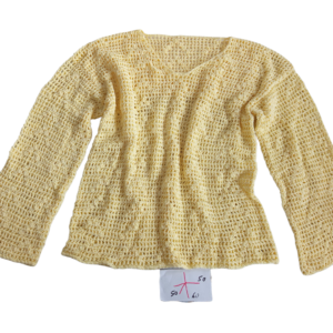 Hand-Crocheted Sweater with Relaxed, Masculine Character