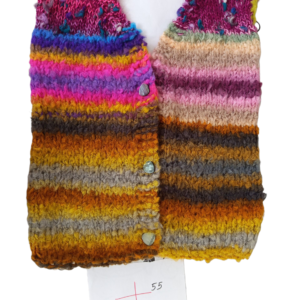 Vibrant Textured Knit Vest
