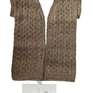 Earthy Wool Vest with Deep Texture