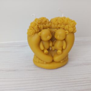 🐻 Beeswax Bear Candle