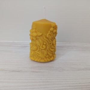 🌸 Floral Beeswax Candle 