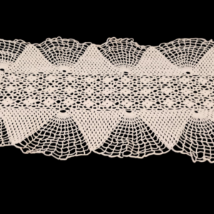 Hand-Crocheted Lace Table Runner – Natural Cotton, One of a Kind