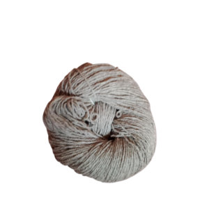 Handspun Grey Wool Yarn – 100% Natural Wool, Carded & Hand Spun