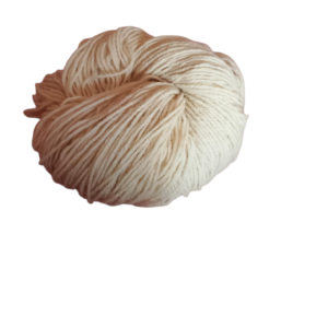Handspun Cream Wool Yarn – 100% Natural Undyed Wool, Carded & Hand Spun